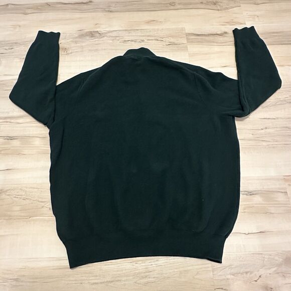 Polo by Ralph Lauren Men 2XLT Sweater 1/4 Zip Knit Long Sleeve Dark Green - Picture 2 of 9